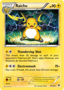 Raichu z edície BREAKthrough, karta č.49