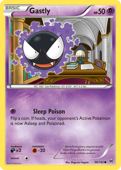 Gastly z edície BREAKthrough, karta č.58