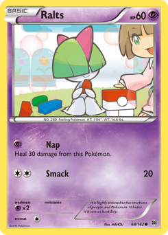 Ralts z edície BREAKthrough, karta č.68