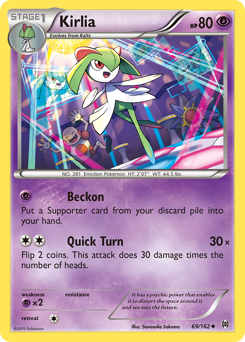 Kirlia z edície BREAKthrough, karta č.69