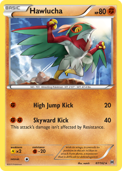 Hawlucha z edície BREAKthrough, karta č.87