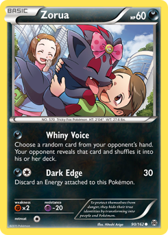 Zorua z edície BREAKthrough, karta č.90