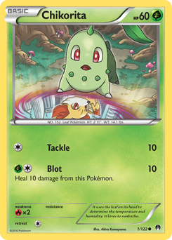 Chikorita z edície BREAKpoint, karta č.1