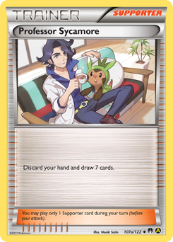 Professor Sycamore z edície BREAKpoint, karta č.107a