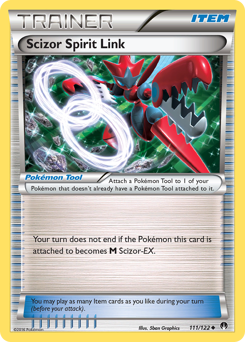 Scizor Spirit Link z edície BREAKpoint, karta č.111