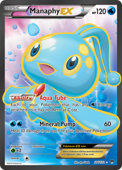 Manaphy-EX z edície BREAKpoint, karta č.116