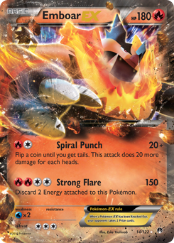 Emboar-EX z edície BREAKpoint, karta č.14