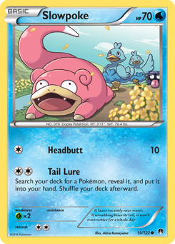 Slowpoke z edície BREAKpoint, karta č.19