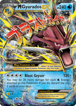 M Gyarados-EX z edície BREAKpoint, karta č.27