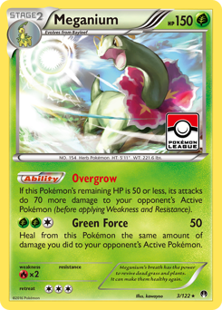 Meganium z edície BREAKpoint, karta č.3