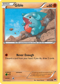 Gible z edície BREAKpoint, karta č.68