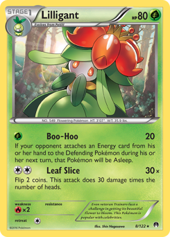 Lilligant z edície BREAKpoint, karta č.8
