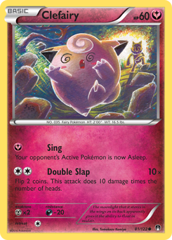 Clefairy z edície BREAKpoint, karta č.81