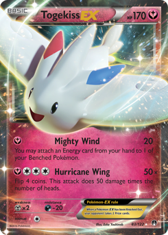 Togekiss-EX z edície BREAKpoint, karta č.83