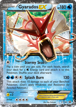 Gyarados-EX z edície XY Black Star Promos, karta č.XY106