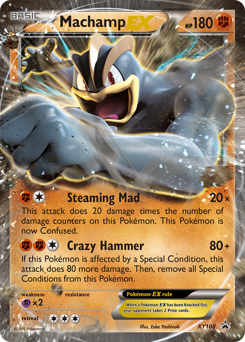 Machamp-EX z edície XY Black Star Promos, karta č.XY108