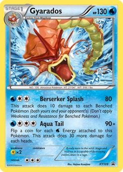 Gyarados z edície XY Black Star Promos, karta č.XY109