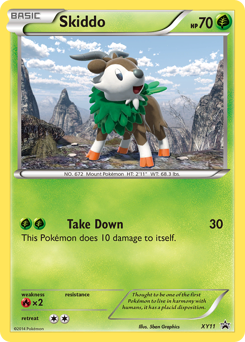 Skiddo z edície XY Black Star Promos, karta č.XY11