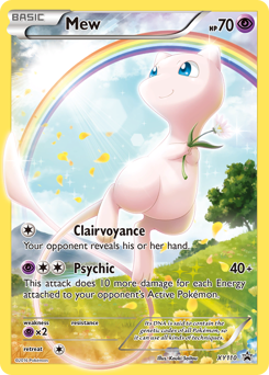 Mew z edície XY Black Star Promos, karta č.XY110