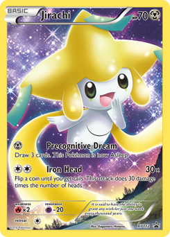 Jirachi z edície XY Black Star Promos, karta č.XY112
