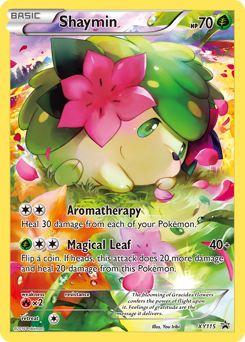 Shaymin z edície XY Black Star Promos, karta č.XY115