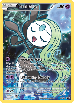 Meloetta z edície XY Black Star Promos, karta č.XY120