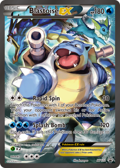Blastoise-EX z edície XY Black Star Promos, karta č.XY122