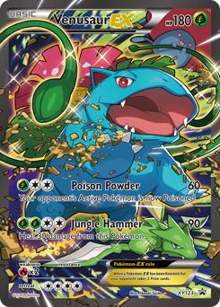 Venusaur-EX z edície XY Black Star Promos, karta č.XY123