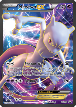 Mewtwo-EX z edície XY Black Star Promos, karta č.XY125