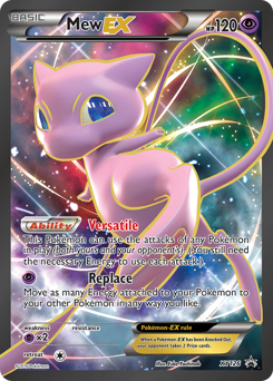 Mew-EX z edície XY Black Star Promos, karta č.XY126