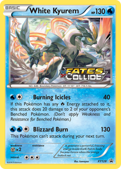 White Kyurem z edície XY Black Star Promos, karta č.XY128