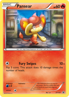Pansear z edície XY Black Star Promos, karta č.XY131