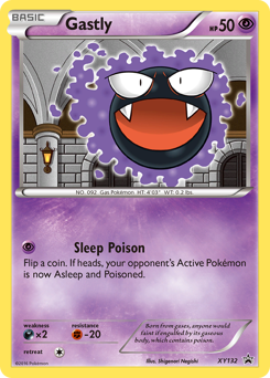 Gastly z edície XY Black Star Promos, karta č.XY132