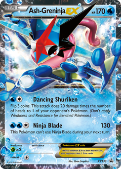 Ash-Greninja-EX z edície XY Black Star Promos, karta č.XY133