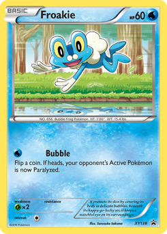 Froakie z edície XY Black Star Promos, karta č.XY138
