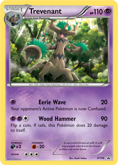 Trevenant z edície XY Black Star Promos, karta č.XY14