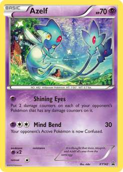 Azelf z edície XY Black Star Promos, karta č.XY142