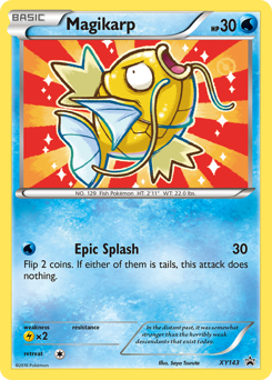 Magikarp z edície XY Black Star Promos, karta č.XY143