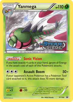 Yanmega z edície XY Black Star Promos, karta č.XY144