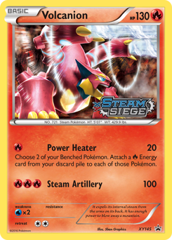 Volcanion z edície XY Black Star Promos, karta č.XY145