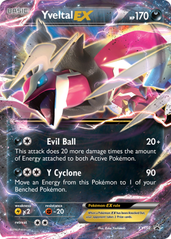 Yveltal-EX z edície XY Black Star Promos, karta č.XY150