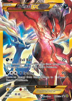 Yveltal-EX z edície XY Black Star Promos, karta č.XY150a