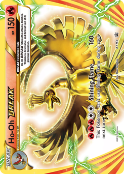 Ho-Oh BREAK z edície XY Black Star Promos, karta č.XY154