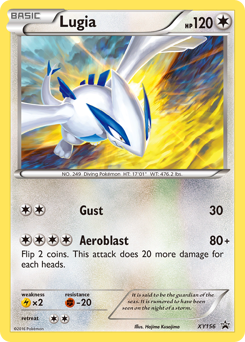 Lugia z edície XY Black Star Promos, karta č.XY156