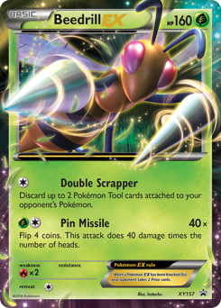 Beedrill-EX z edície XY Black Star Promos, karta č.XY157