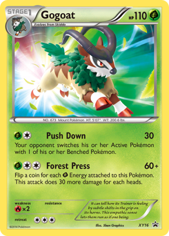 Gogoat z edície XY Black Star Promos, karta č.XY16