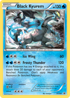 Black Kyurem z edície XY Black Star Promos, karta č.XY160