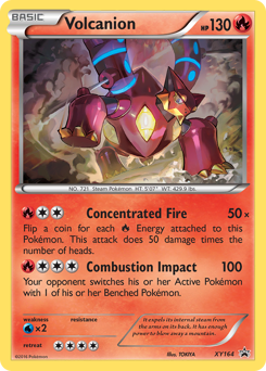 Volcanion z edície XY Black Star Promos, karta č.XY164