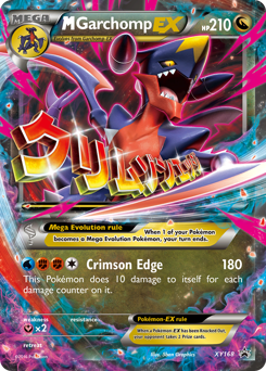 M Garchomp-EX z edície XY Black Star Promos, karta č.XY168