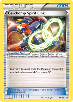 Garchomp Spirit Link z edície XY Black Star Promos, karta č.XY169